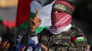 Abu Obaida, spokesman for the Qassam Brigades, the military wing of the Palestinian Hamas resistance movement. Photo: AFP.