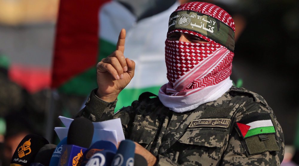 Abu Obaida, spokesman for the Qassam Brigades, the military wing of the Palestinian Hamas resistance movement. Photo: AFP.