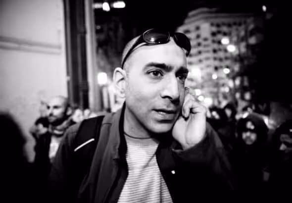 Palestinian journalist Ali Abunimah, executive director of Electronic Intifada. Photo: Hossam el-Hamalawy/Flickr.