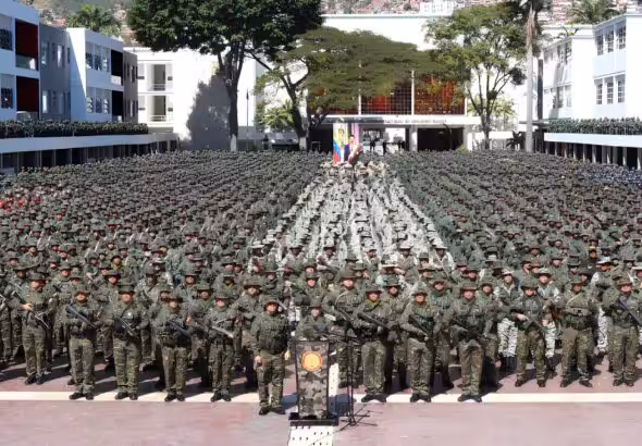 FANB makes a public announcement condemning new sanctions against Venezuela. Photo: VTV.