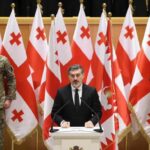 Mikhail Kavelashvili being sworn in as the new president of Georgia, December 29, 2024. Photo: Georgian Parliament/handout.