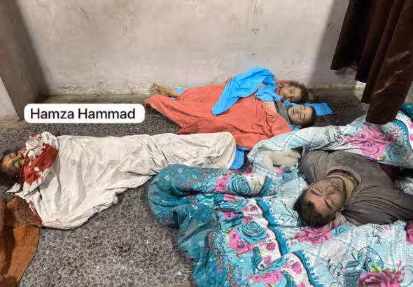 A horrific massacre was carried out by Israel in Jabaliya. Photo: Hamza Hammad/Palestine Chronicle/via social media.