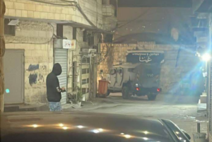 'Israeli' occupation forces storm the town of Ya’bad, south of Jenin. Photo: Quds News Network.
