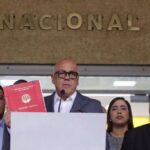 Venezuelan National Assembly President Jorge Rodríguez speaks to the press after meeting with electoral authorities, January 17, 2025. Photo: AVN.