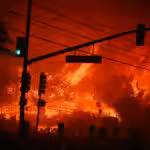 Wildfires rage in Los Angeles, United States. Photo: ABC News.