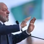 The president of Brazil, Luiz Inácio Lula da Silva, at a press conference. Photo: Andre Borges/EFE/file photo.