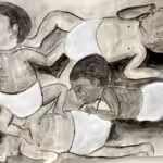 Malak Mattar (Gaza, Occupied Palestinian Territory), Prematurely Stolen, 2023. Photo: Tricontinental.