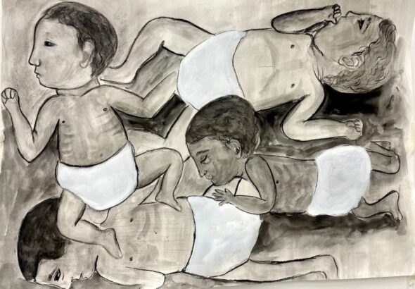 Malak Mattar (Gaza, Occupied Palestinian Territory), Prematurely Stolen, 2023. Photo: Tricontinental.