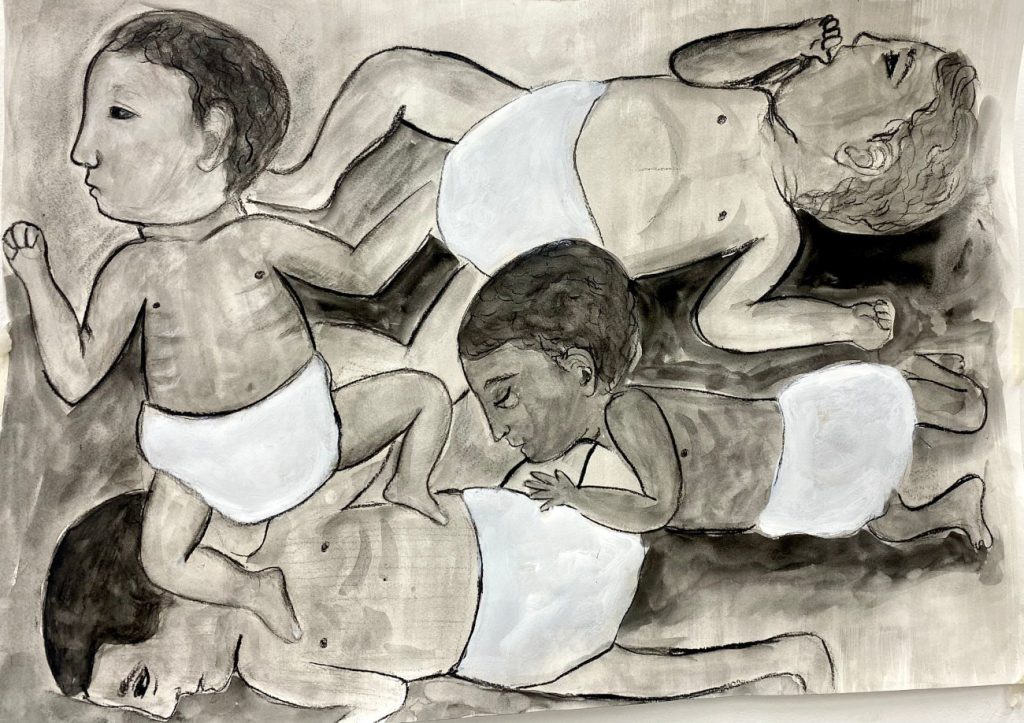 Malak Mattar (Gaza, Occupied Palestinian Territory), Prematurely Stolen, 2023. Photo: Tricontinental.