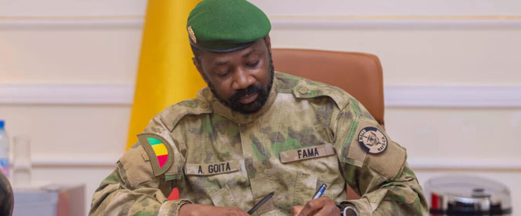 Assimi Goïta, president of Mali. File photo.