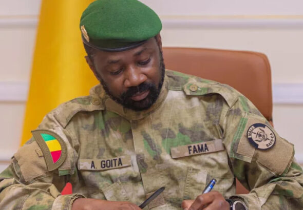 Assimi Goïta, president of Mali. File photo.