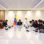 Venezuelan Vice President Delcy Rodríguez chairs the first economic cabinet meeting of 2025, at the Vice Presidency headquarters in Caracas, January 18, 2025. Photo: Venezuelan Vice Presidency.