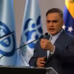 The attorney general of Venezuela, Tarek William Saab, at a press conference. File photo.