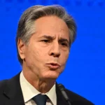 US Secretary of State Antony Blinken speaks at The Atlantic Council in Washington, DC, on January 14, 2025. Photo: Andrew Caballero-Reynolds/AFP.