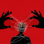 Illustration expressing the human brain controlled by external factors. File photo.