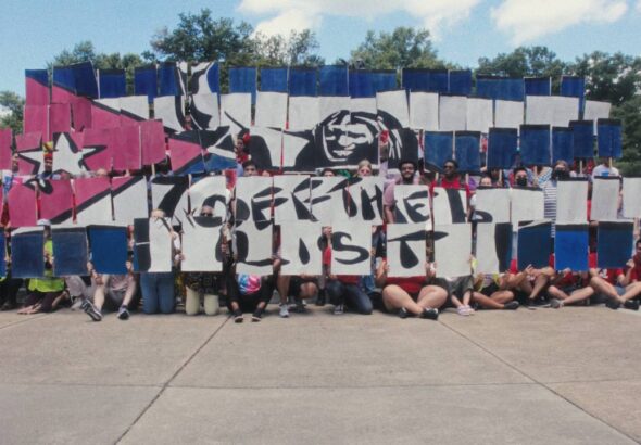 Activists protest in Washington DC, to urge Biden to take Cuba off State Sponsors of Terrorism list. Photo: Craig Birchfield.