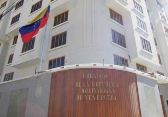 Venezuelan embassy in La Paz, Bolivia. File Photo.