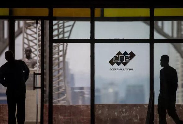 A Venezuelan National Electoral Council building. Photo: EFE.