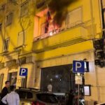 Fire caused by fascist attack on the Venezuelan Consulate General in Lisbon, Portugal, January 11, 2025. Photo: IG/@yvan.gilpinto.