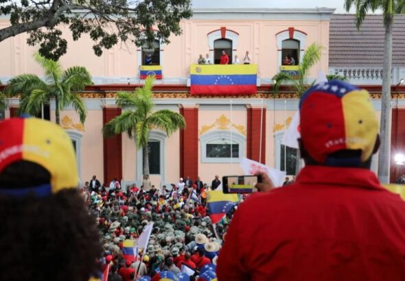 Gathering at the official event commemorating the popular anti-dictatorship uprising of January 23, 1958, in Caracas. Photo: