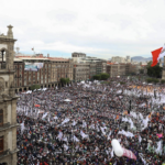 Claudia Sheinbaum address the people and celebrate 100 days as the President of Mexico. Photo: X.