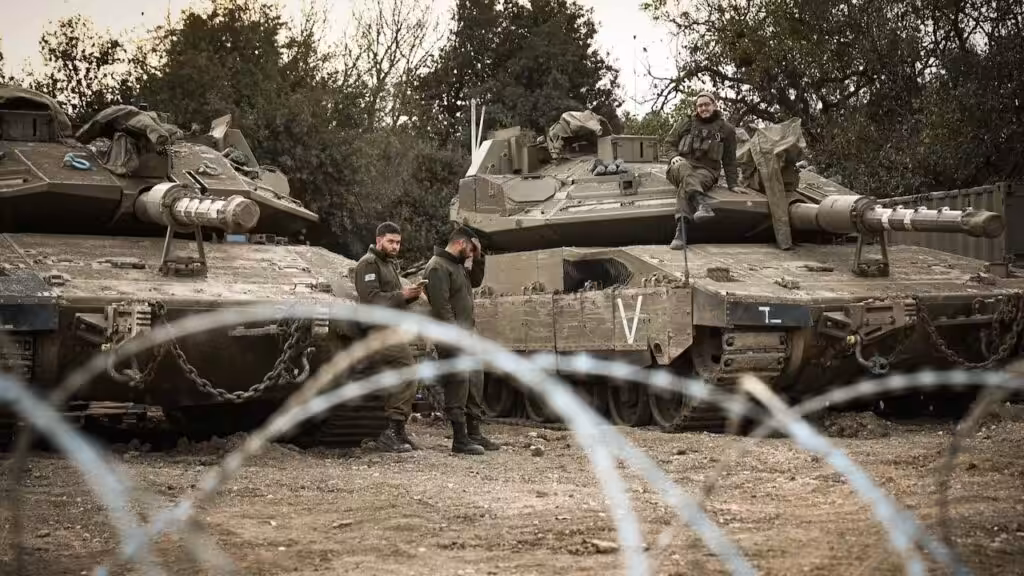 Israeli soldiers near the border with Syria, December 8, 2024. Photo: Flash90.