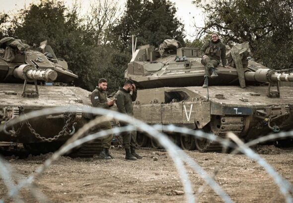 Israeli soldiers near the border with Syria, December 8, 2024. Photo: Flash90.