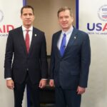 USAID Administrator Mark Green met with “Interim President” Juan Guaido to speak about USAID’s “continued support to the people of Venezuela” in June 2020. Photo: Patrick Moore/USAID/file photo.