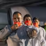 Venezuelan repatriated migrants, previously detained in the Guantanamo military base, arriving in Venezuela on Thursday, February 20, 2025. Photo: Con el Mazo Dando.