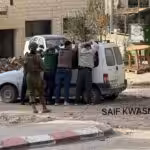 'Israeli' occupation forces detain a number of young men around Tulkarm refugee camp on February 19, 2025. Photo: @saif_kwasmi/Instagram.