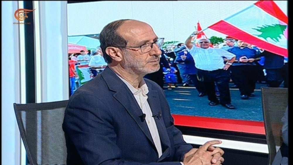 Ibrahim al-Moussawi, a member of the Loyalty to the Resistance Bloc in the Lebanese Parliament, during a previous interview for Al Mayadeen. Photo: Al Mayadeen.