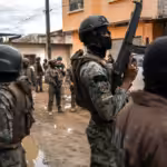 Ecuadorian soldiers in Guayaquil on Feb. 5. Photo: John Moore/Getty Images.
