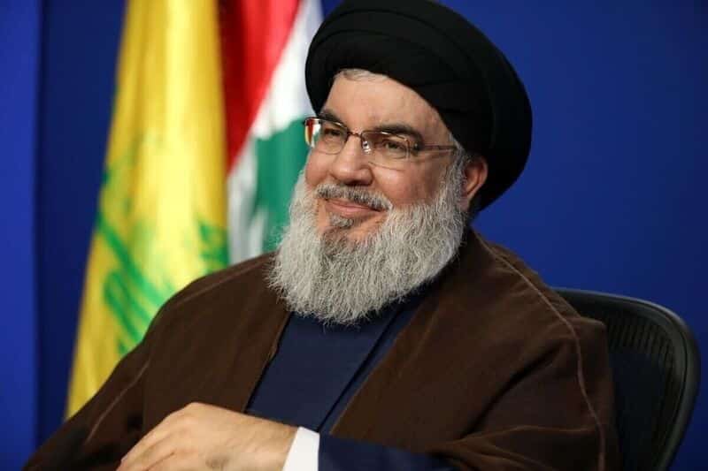Sayyed Hassan Nasrallah, the martyred leader of the Lebanese Islamic Resistance, Hezbollah. Photo: Al Manar TV.