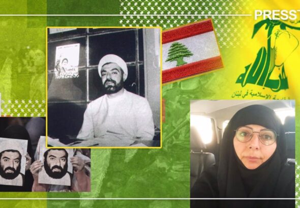 Sheikh Ragheb Harb ( pictured left and center) and his daughter, Hawraa Harb (pictured right). Photo: Press TV.