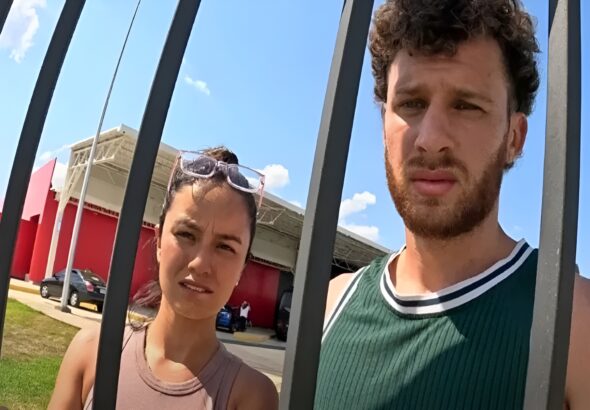 The foreign tourists who were harassed by three police officials in Venezuela. Photo: social media/Angie & Joris.