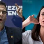 Venezuelan opposition leaders Henrique Capriles (left) and María Corina Machado (right). File photo.