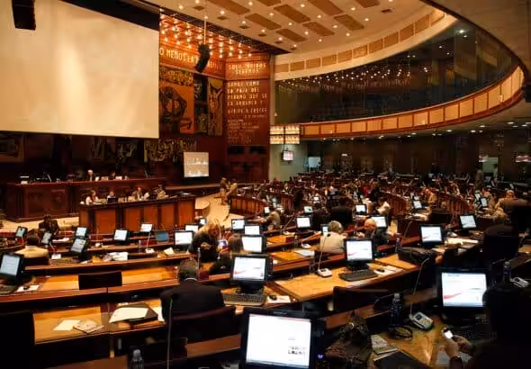 Featured image: The National Assembly of Ecuador during a session. Photo: Foreign Affairs Ministry of Ecuador.