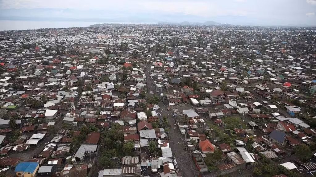 Aerial view of Goma, DRC. Photo: MONUSCO/Wikimedia Commons.