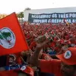 MST members participate in the lockdown march of the 5th Congress of the Movement of Rural Workers Without Land (MST) in 2007. Photo: Wilson Dias/ABr/file photo.