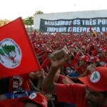 MST members participate in the lockdown march of the 5th Congress of the Movement of Rural Workers Without Land (MST) in 2007. Photo: Wilson Dias/ABr/file photo.