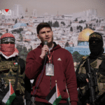 One of the hostages released. Photo: Al-Qassam military media.