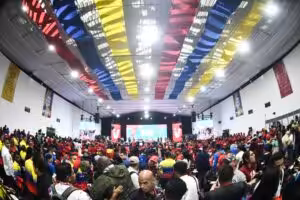 Panoramic view of one of the plenary sessions of the PSUV Extraordinary Congress held in Caracas from February 4 to 6, 2025. Photo: IG/@partidopsuv.