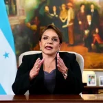 The president of Honduras, Xiomara Castro, addresses the nation regarding the crisis created by US President Donald Trump's migrant deportation plan. Photo: Government of Honduras.