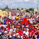 Venezuelans march in Falcón state, commemorating the 40th anniversary of the passing of People's Musician Alí Primera. Photo: Últimas Noticias/José Rafael Gutiérrez.