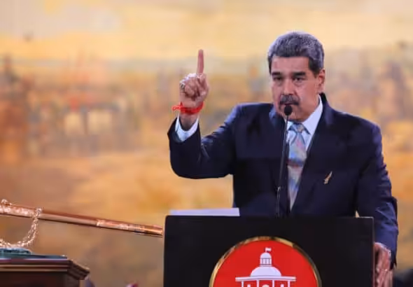Venezuelan President Nicolás Maduro speaks at the National Assembly during the submisison of a constitutional reform proposal, February 15, 2025. Photo: Presidential Press.