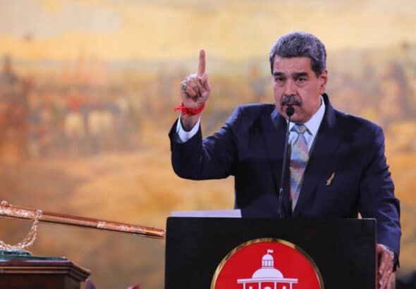 Venezuelan President Nicolás Maduro speaks at the National Assembly during the submisison of a constitutional reform proposal, February 15, 2025. Photo: Presidential Press.