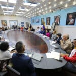 Venezuelan President Nicolás Maduro addresses the members of the National Commission for Constitutional Reform at Miraflores Palace, during the first workshop to draft the Constitutional Reform proposal on Tuesday, February 25, 2025. Photo: Presidential Press.