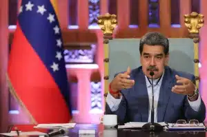Venezuelan President Nicolás Maduro at the National Assembly to discuss with the Broad National Commission the proposed constitutional reform. Photo: Presidential Press.