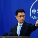 Chinese Foreign Ministry spokesperson Guo Jiakun. Photo: CGTN.