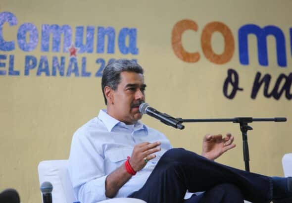 Venezuelan President Nicolás Maduro speaking during an event with communal leaders, in the 23 de Enero neighborhood in Caracas on March 5, 2024. Photo: Presidential Press.